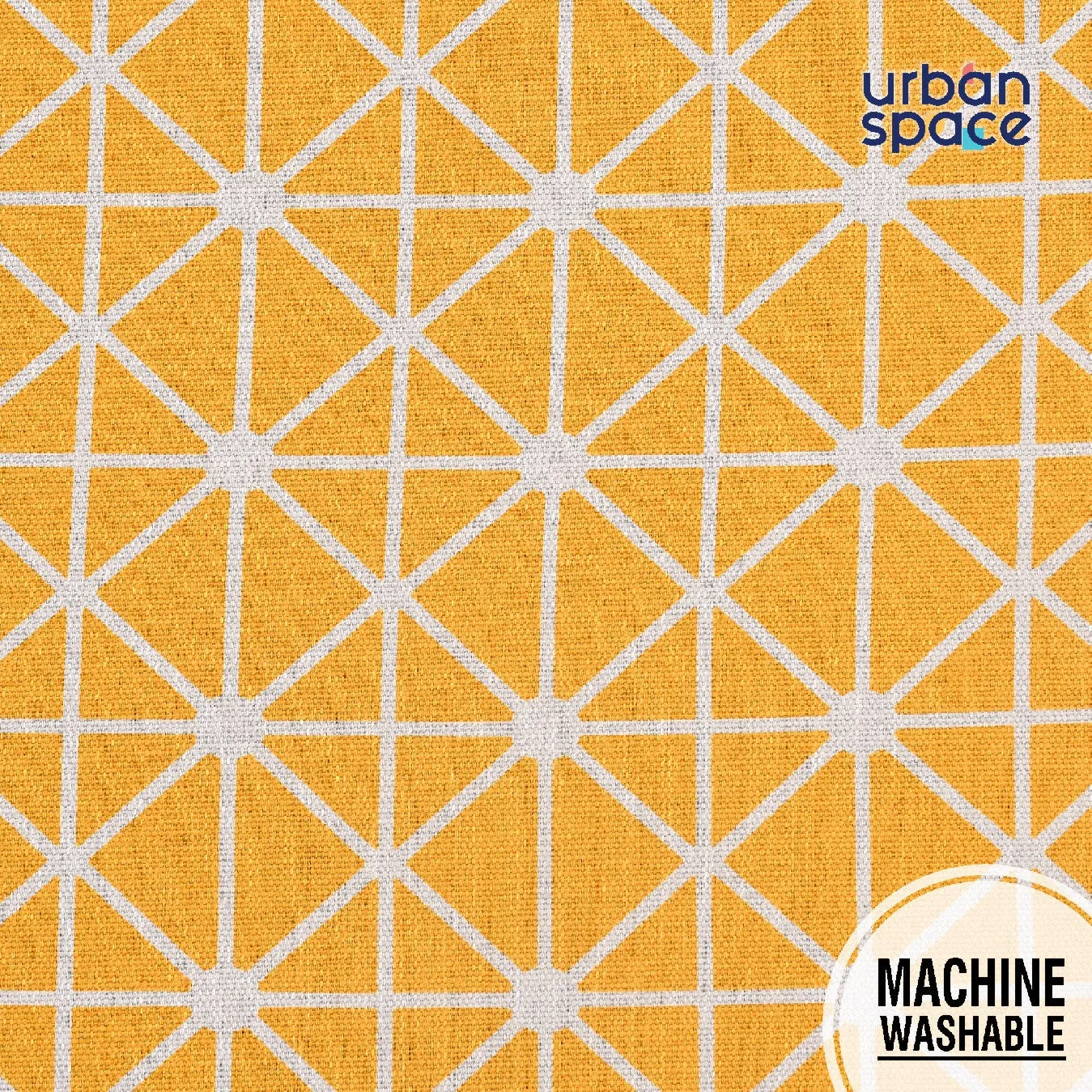 100% Cotton Table runner For 4 or 6 seater Dining / Centre Table - Yellow / Beige