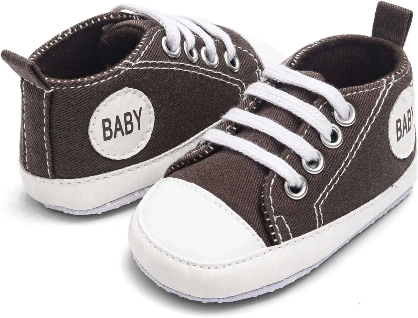 Baby Boys Girls Lace-Up Flat Sneaker Toddler Soft Breathable Cozy Non Slip Sport Shoes First Walking Fashion Shoes