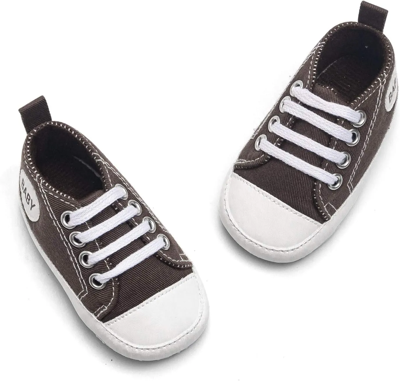 Baby Boys Girls Lace-Up Flat Sneaker Toddler Soft Breathable Cozy Non Slip Sport Shoes First Walking Fashion Shoes