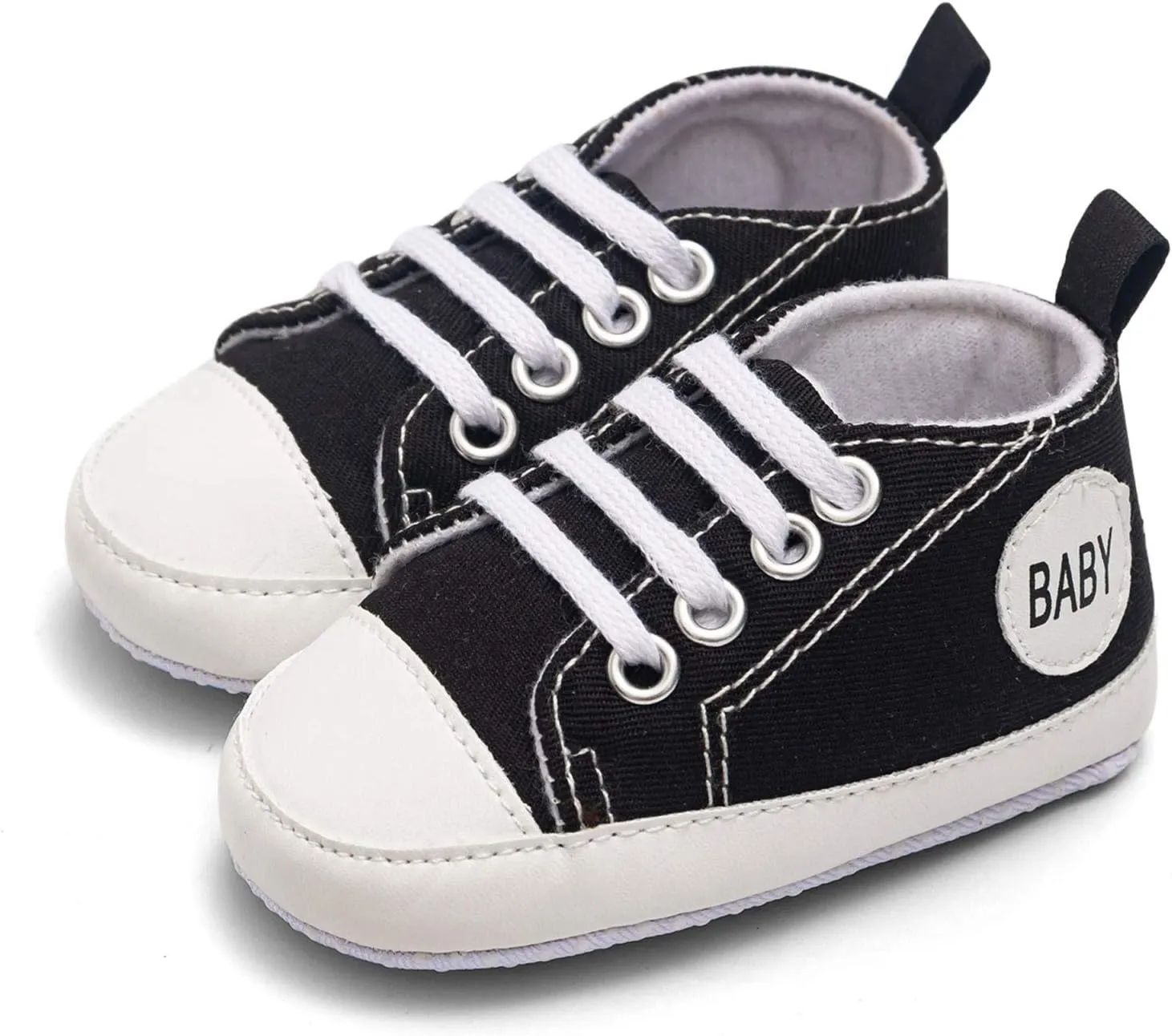 Baby Boys Girls Lace-Up Flat Sneaker Toddler Soft Breathable Cozy Non Slip Sport Shoes First Walking Fashion Shoes