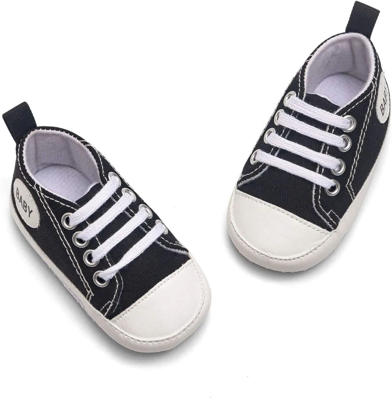 Baby Boys Girls Lace-Up Flat Sneaker Toddler Soft Breathable Cozy Non Slip Sport Shoes First Walking Fashion Shoes