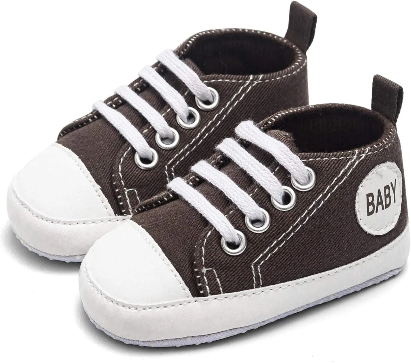Baby Boys Girls Lace-Up Flat Sneaker Toddler Soft Breathable Cozy Non Slip Sport Shoes First Walking Fashion Shoes