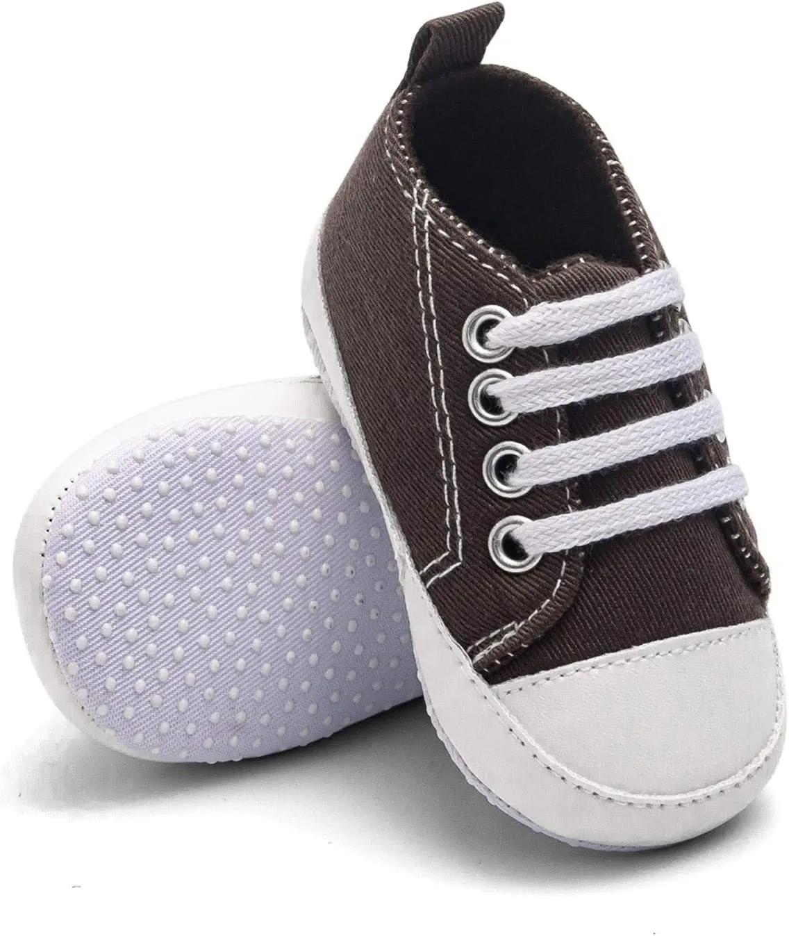 Baby Boys Girls Lace-Up Flat Sneaker Toddler Soft Breathable Cozy Non Slip Sport Shoes First Walking Fashion Shoes