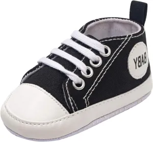 Baby Boys Girls Lace-Up Flat Sneaker Toddler Soft Breathable Cozy Non Slip Sport Shoes First Walking Fashion Shoes