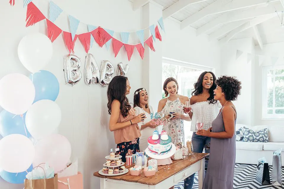 Baby Shower He or She Cake Topper