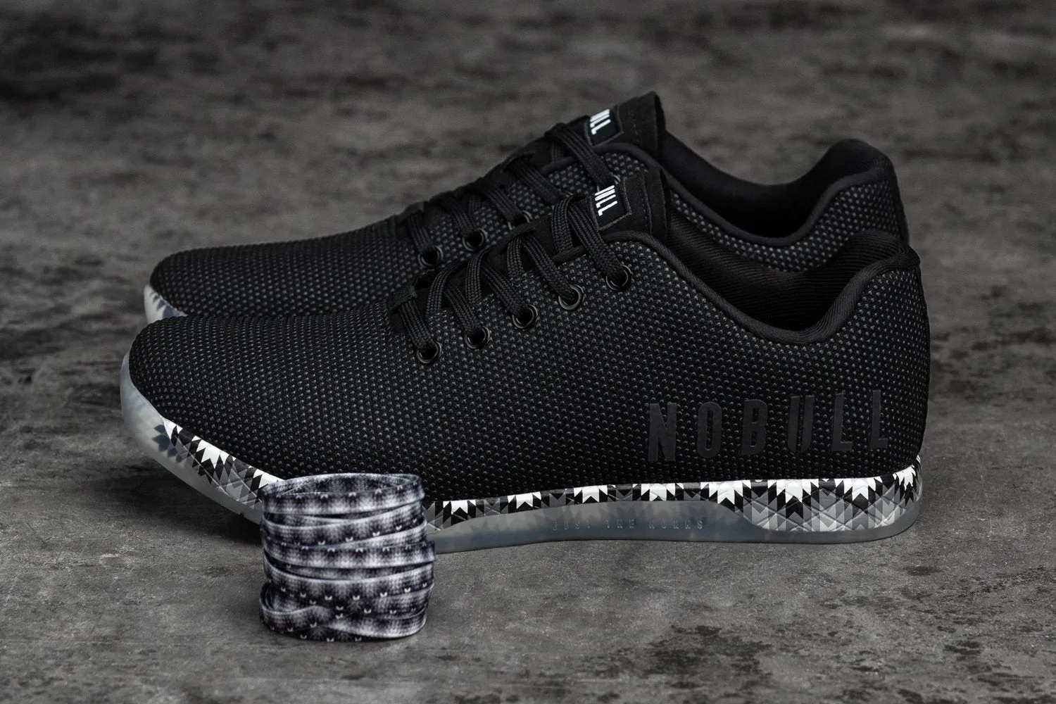 BLACK PATCHWORK TRAINER (MEN'S)
