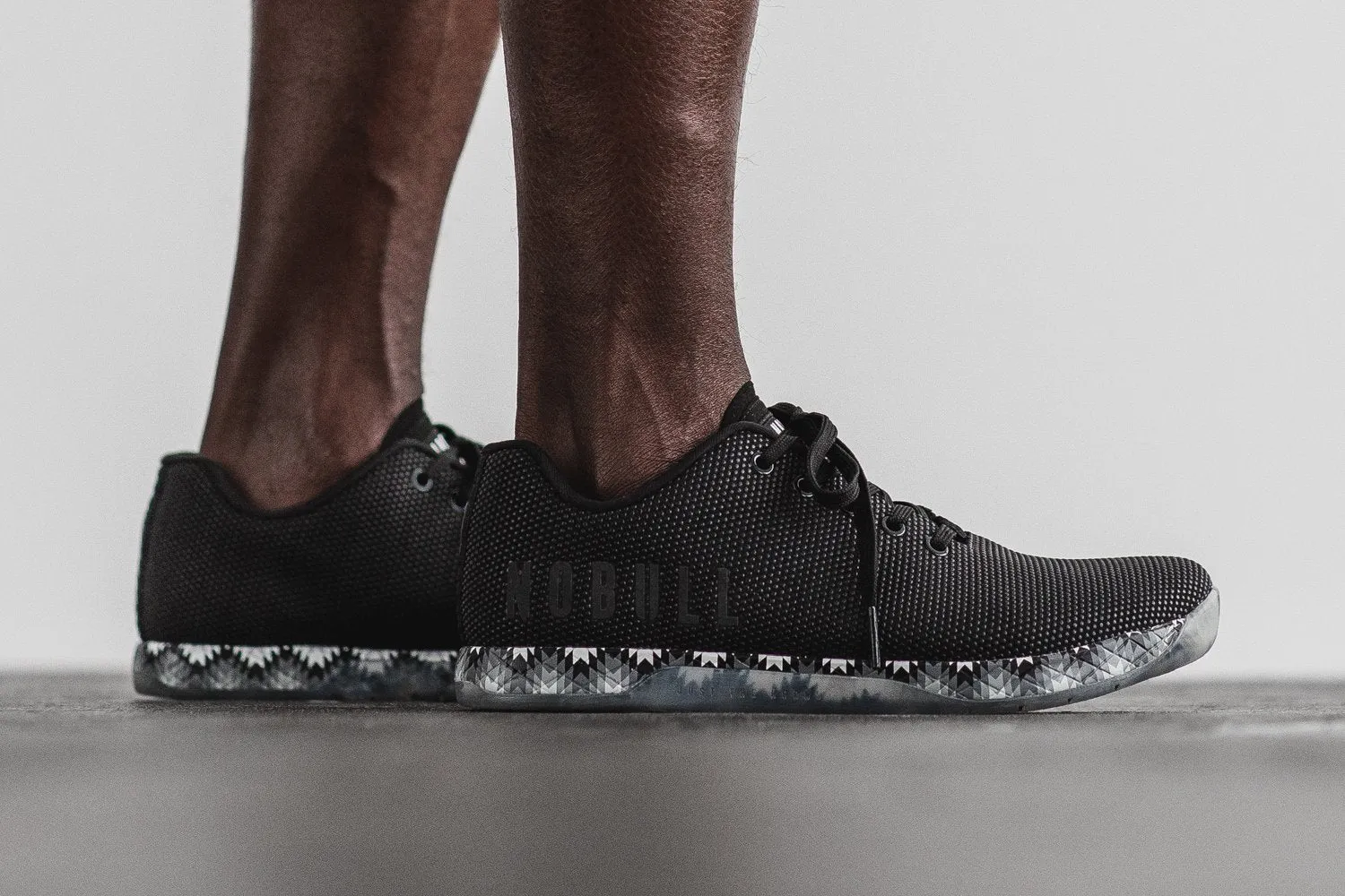 BLACK PATCHWORK TRAINER (MEN'S)