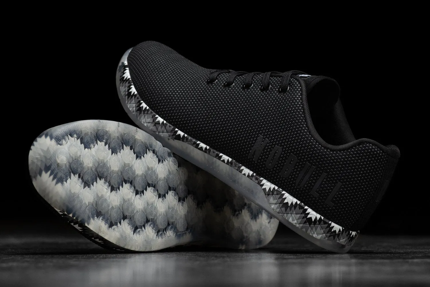 BLACK PATCHWORK TRAINER (MEN'S)