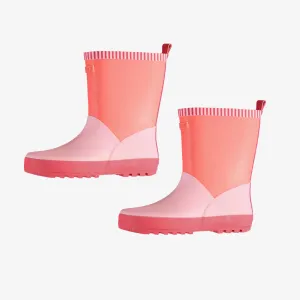 Bottes de pluie imperméables roses à blocs de couleur || Color-blocked pink waterproof rain boots