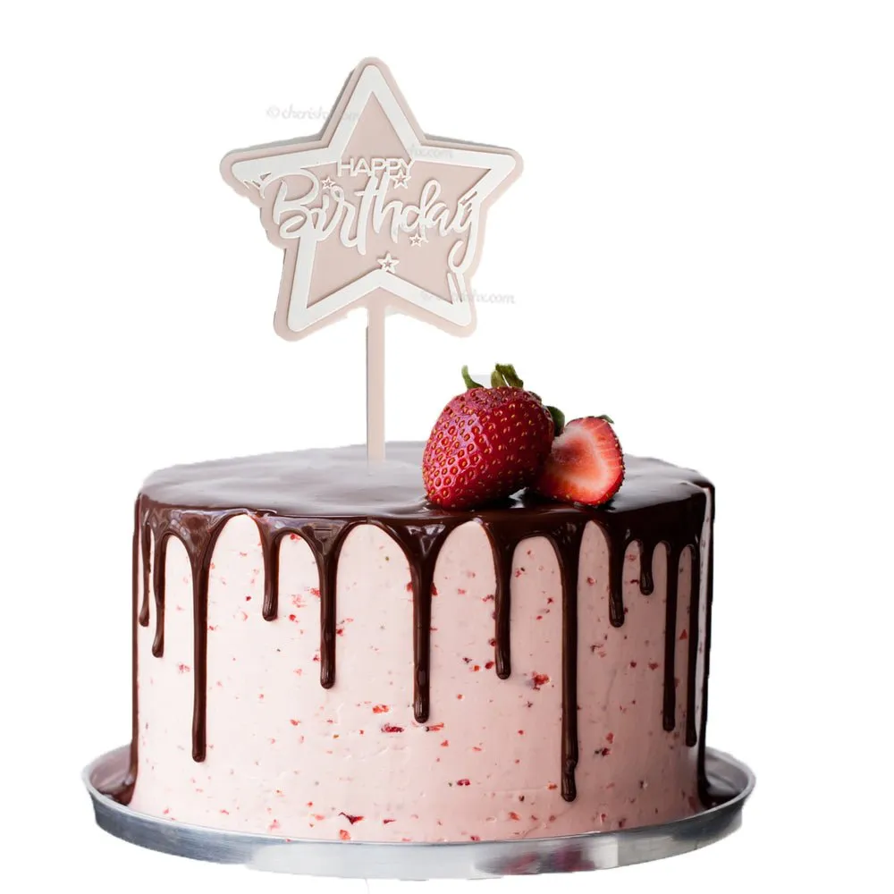 Cake Topper Pink Star Cake Toppers