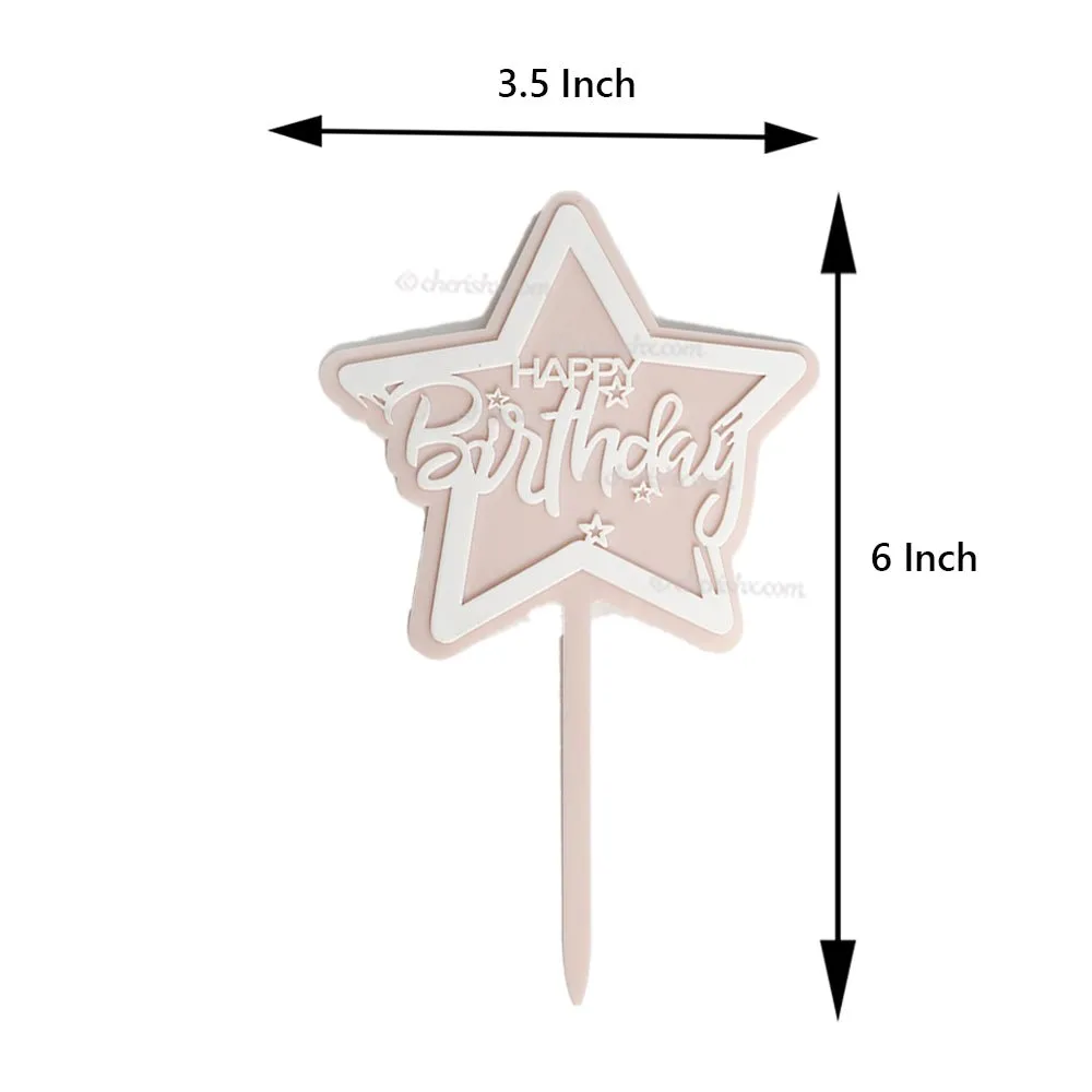 Cake Topper Pink Star Cake Toppers