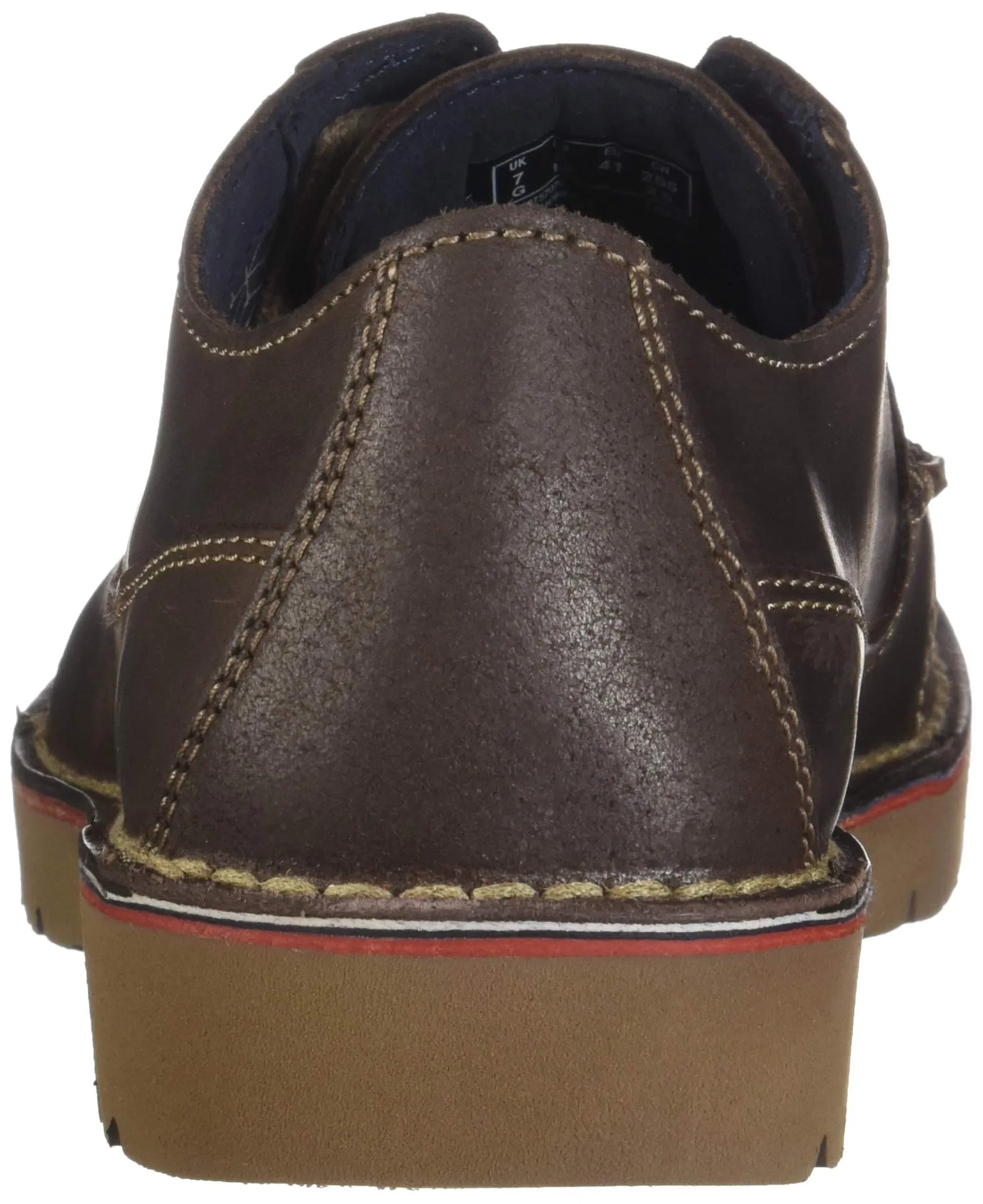 Clarks Men's Vargo Plain Oxford, Dark Brown Leather