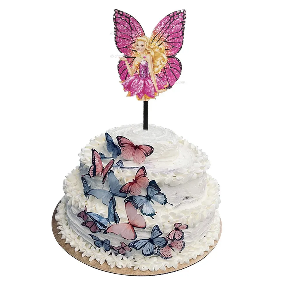 Happy Birthday Butterlfy theme Cake Toppers