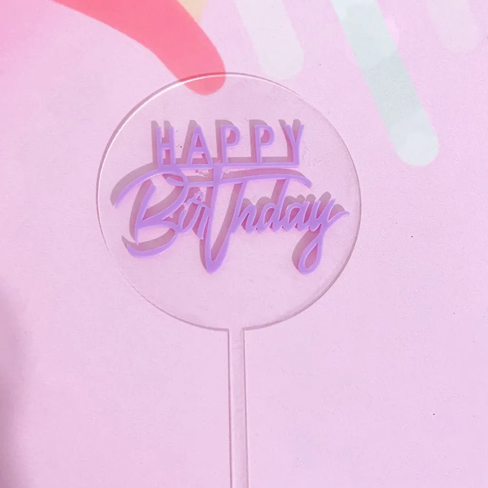 Happy Birthday Cake Topper
