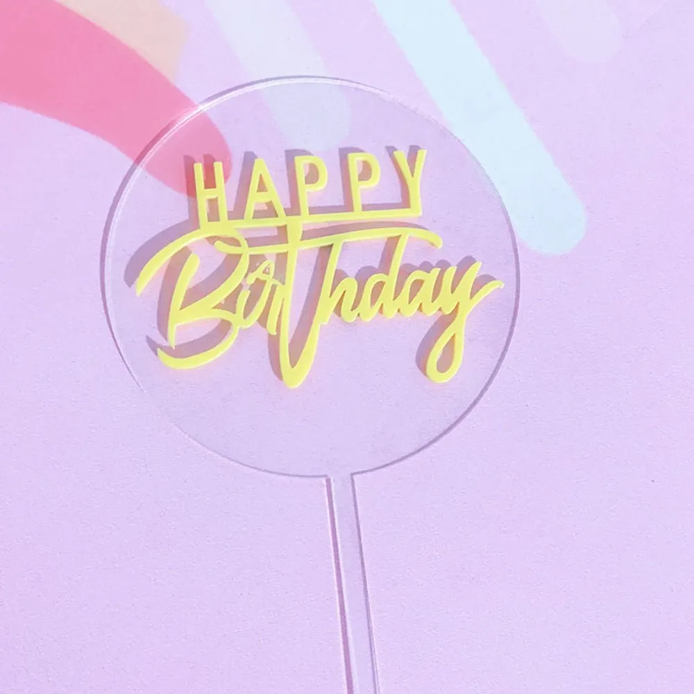 Happy Birthday Cake Topper