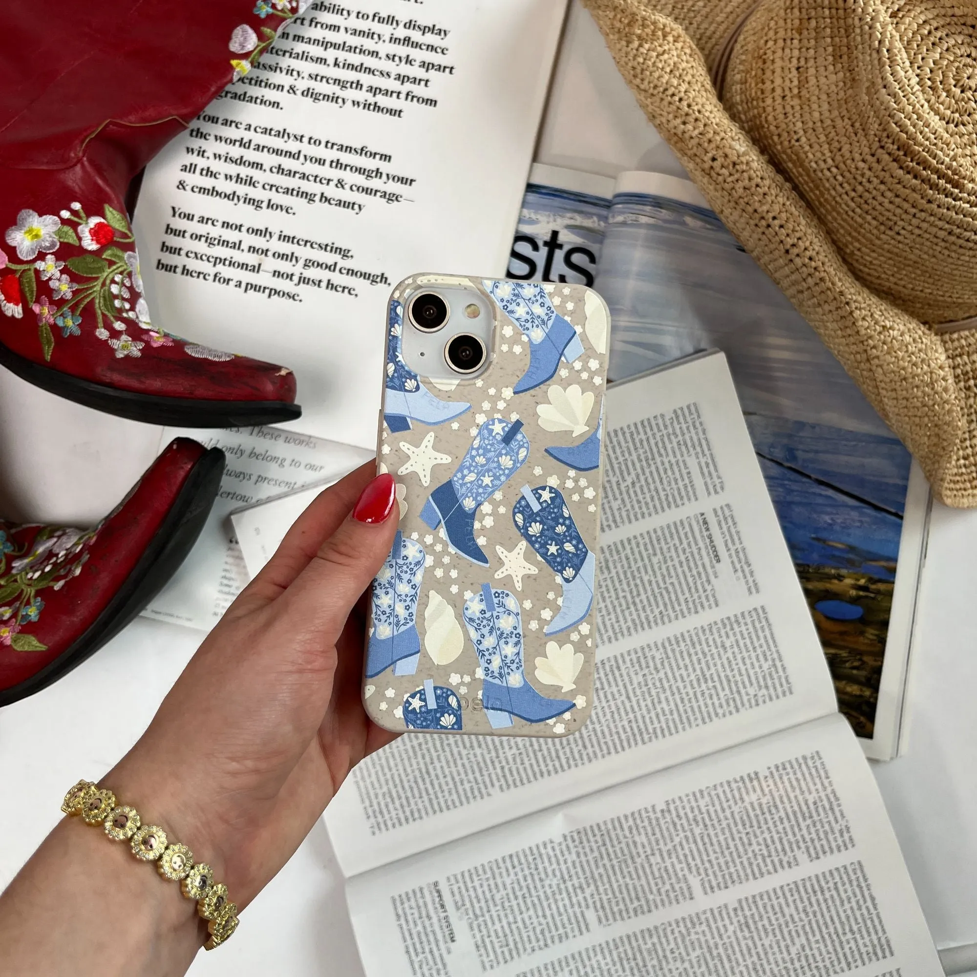 London Fog Shells and Boots iPhone 14 Case
