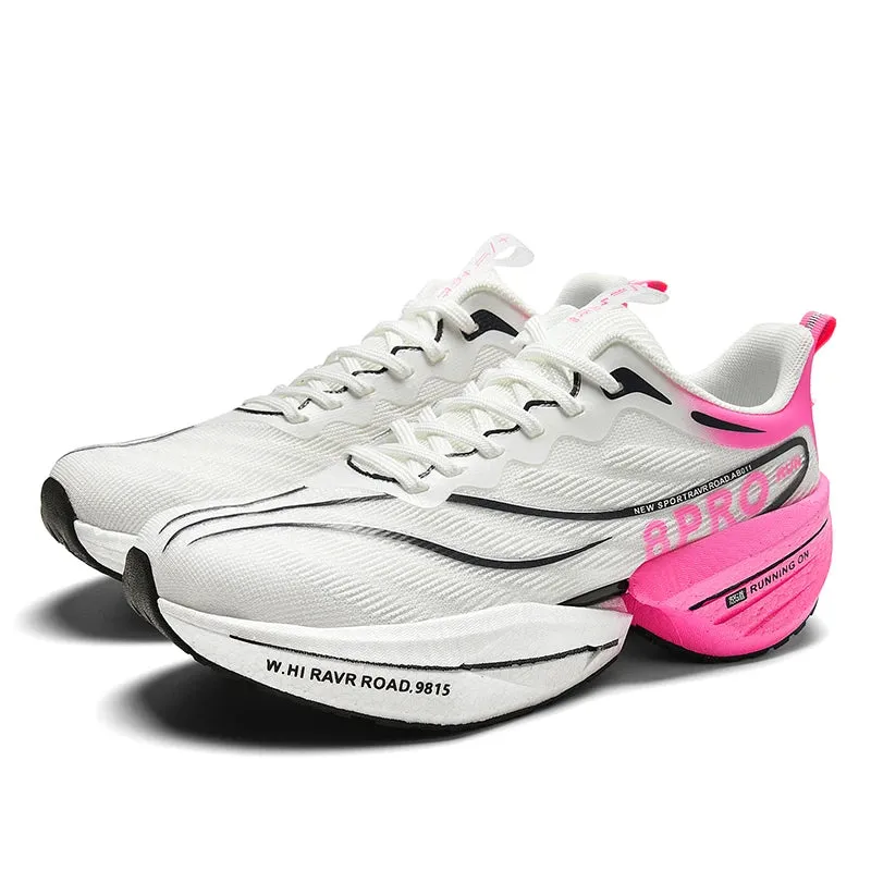 Marathon Air Cushion Carbon Plate Sports Running Shoes Men Breathable Lightweight Women Comfortable Nonskid Speciality Sneakers