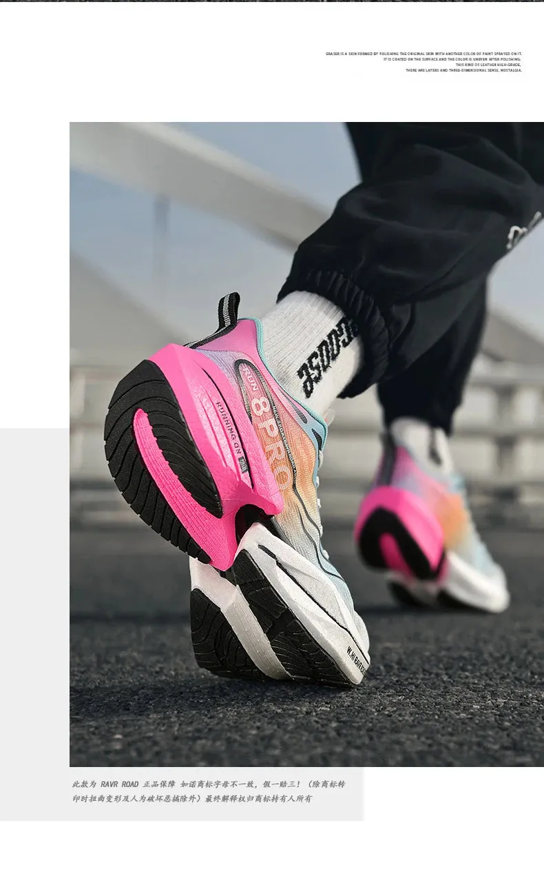Marathon Air Cushion Carbon Plate Sports Running Shoes Men Breathable Lightweight Women Comfortable Nonskid Speciality Sneakers