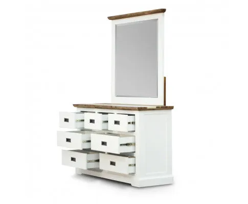 Orville Dresser 7 Chest of Drawers Solid Wood Storage Cabinet - Multi Color