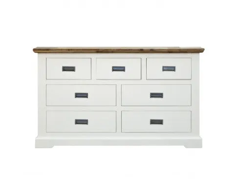Orville Dresser 7 Chest of Drawers Solid Wood Storage Cabinet - Multi Color