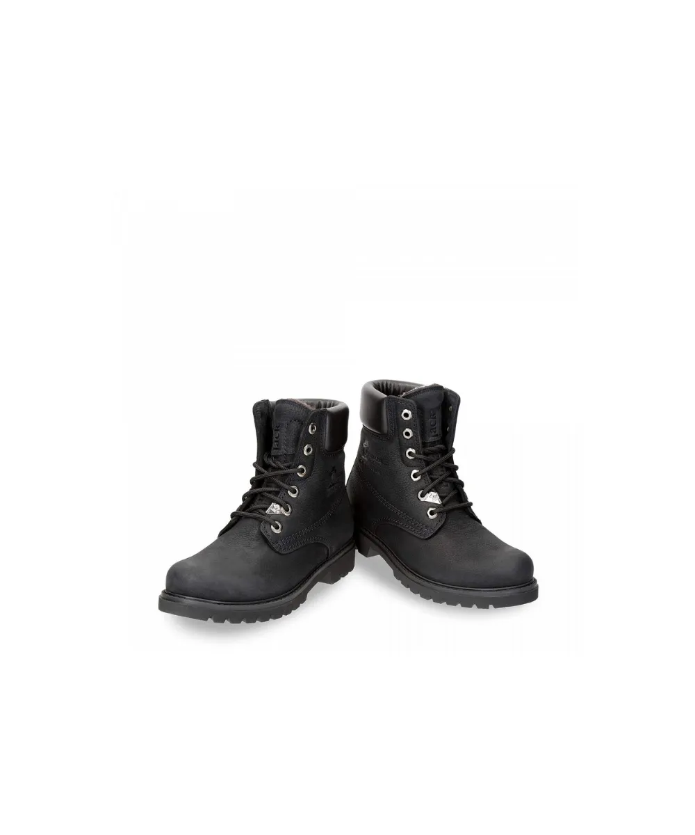 PANAMA JACK 03 B96 LEATHER ANKLE BOOTS WITH WARM LINING