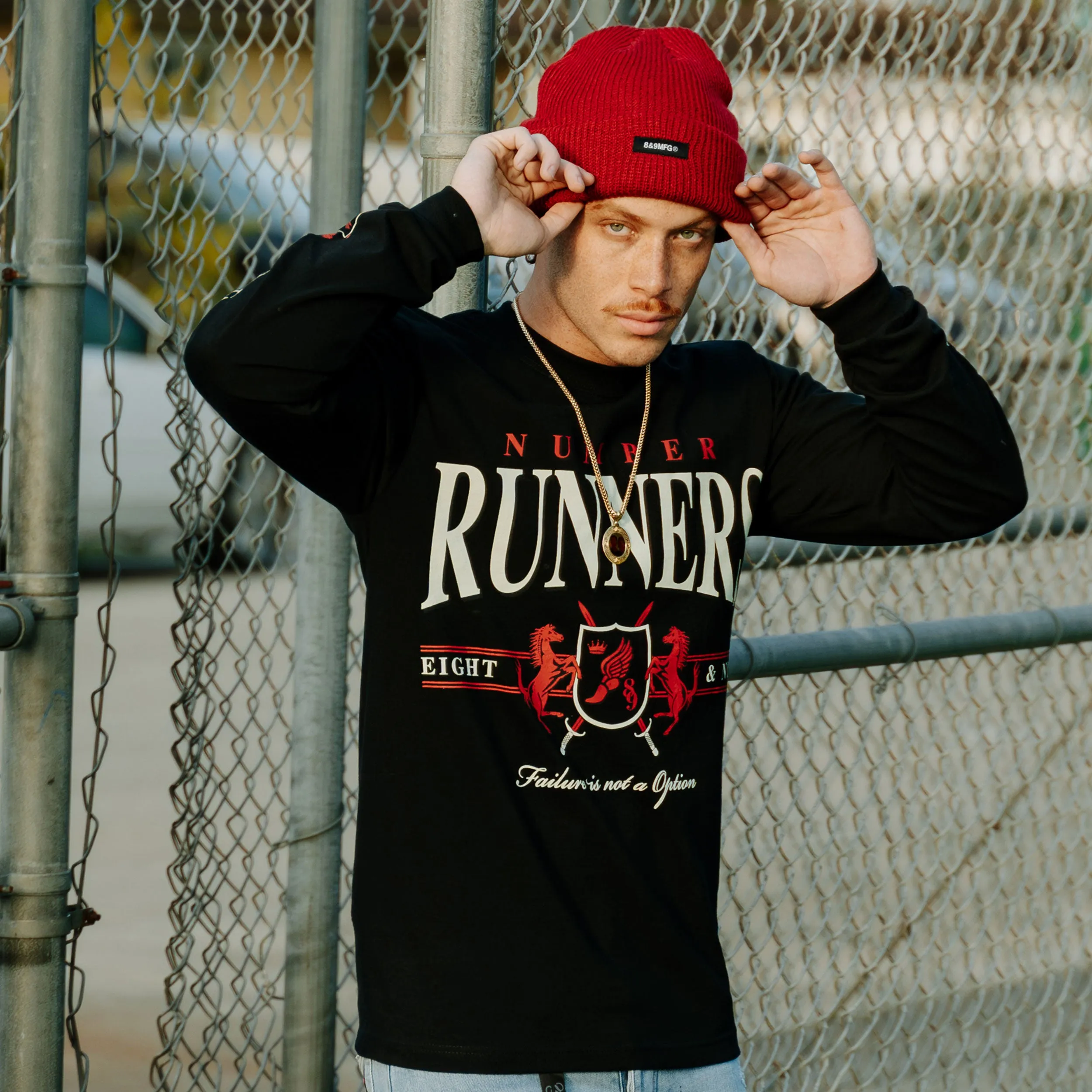Runners Black Long Sleeve Tee