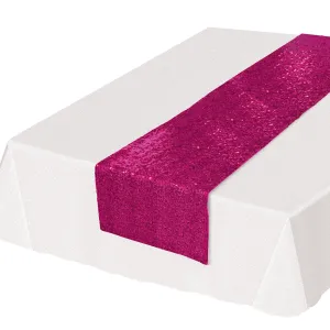 Sequined Cerise Party Table Runner (12 Packages)