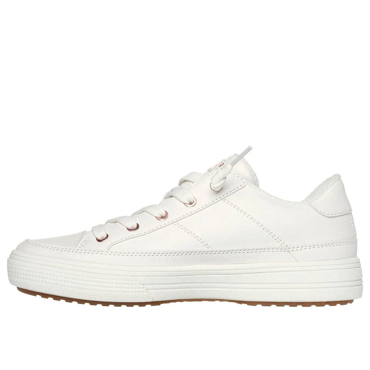 Skechers 177189 Arch Fit Arcade - On Ladies White Arch Support Slip On Trainers