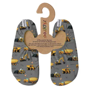 Slipfree Non-Slip Beach Shoes Mixer Grey Aqua Sock Sun Safe Grippy Soles
