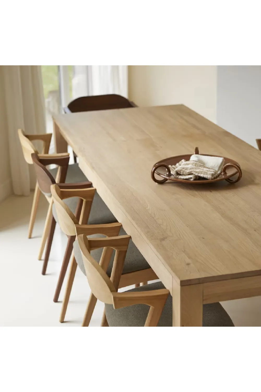 Solid Oak Extendable Table | Tikamoon Eden