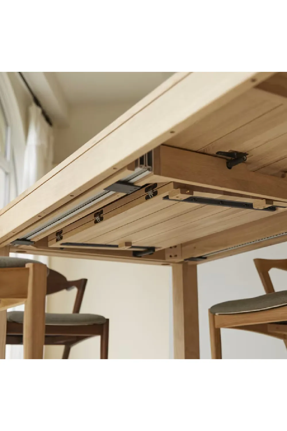 Solid Oak Extendable Table | Tikamoon Eden