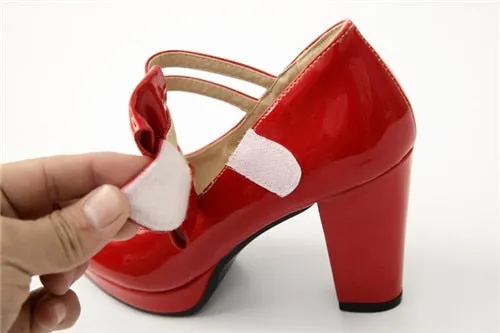 Sweet Butterfly-Knot Women Pumps Round Toe Square High Heels