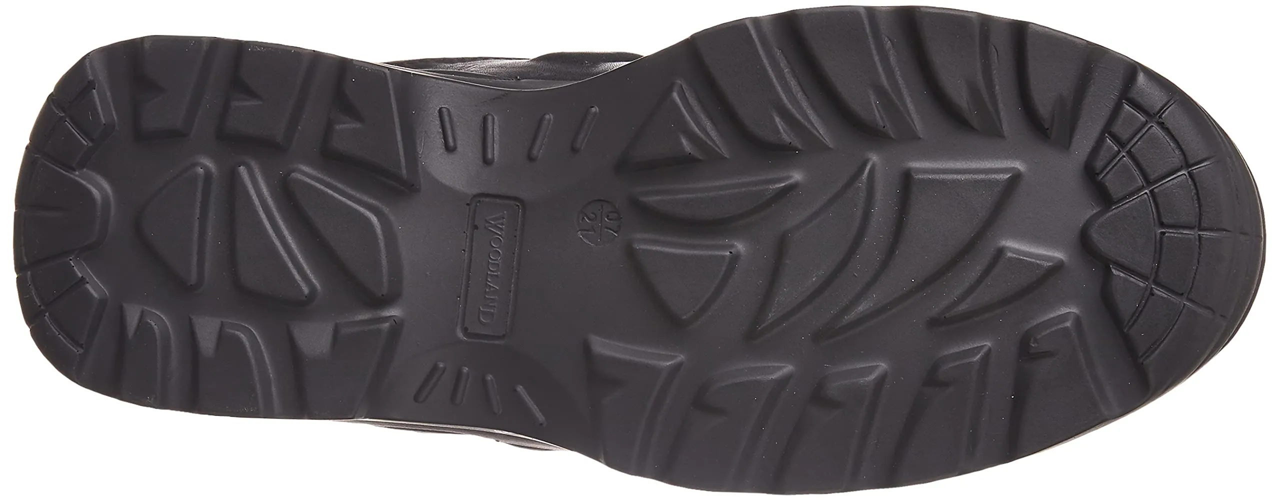 Woodland Men's Black Leather Sneaker (GC 3585119)