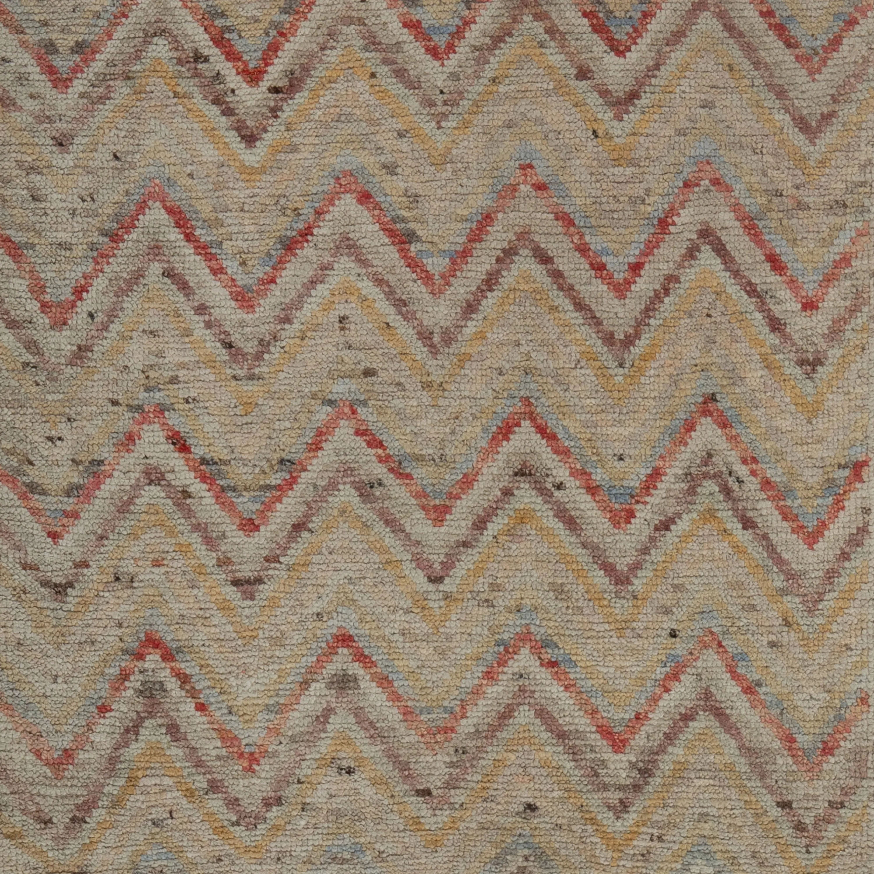 Zameen Chevron Transitional Wool Runner - 2'9" x 9'10"