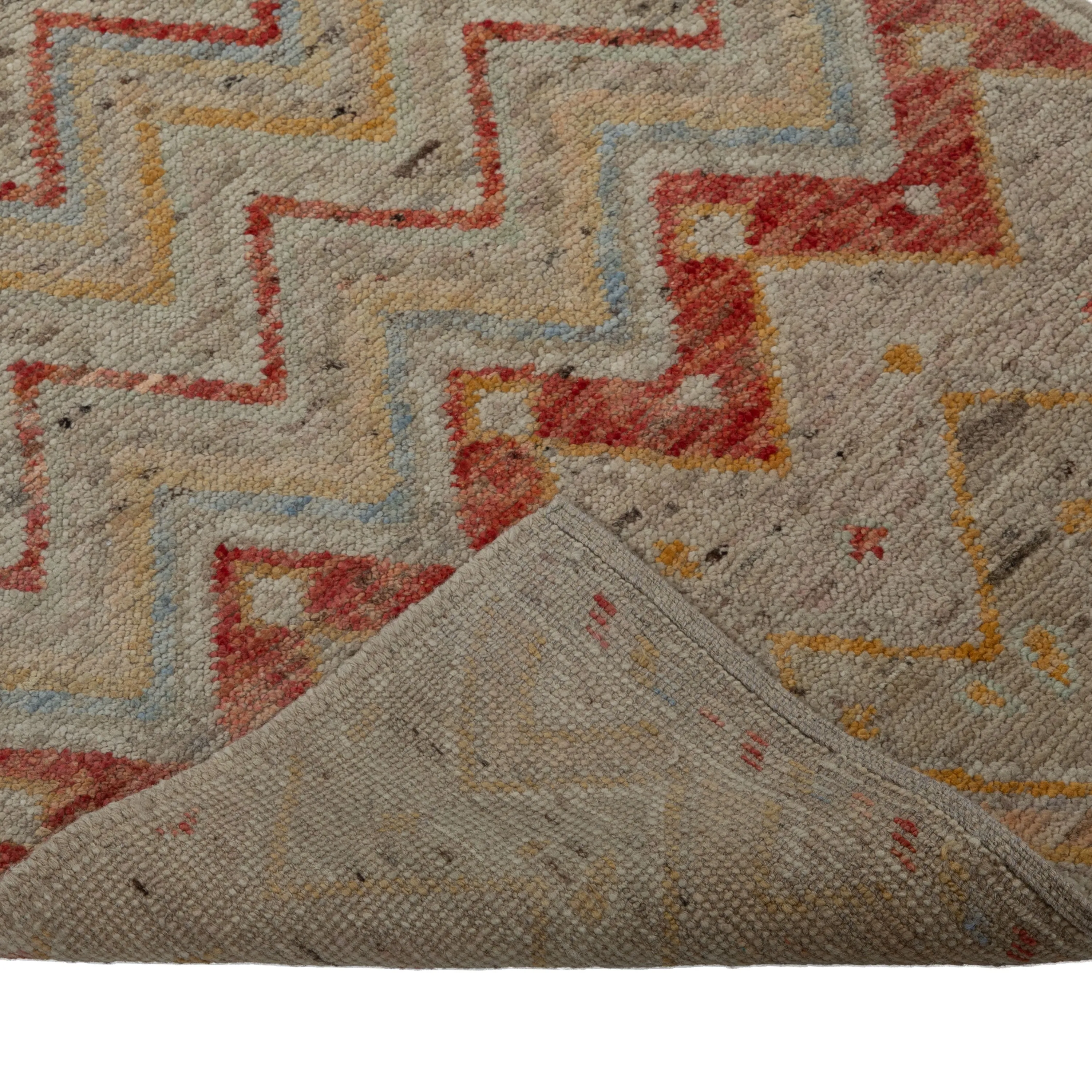 Zameen Chevron Transitional Wool Runner - 2'9" x 9'10"